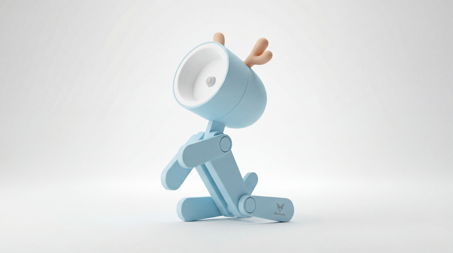 Mini LED Desk Lamp – Cute Deer Shape Night Light (Battery Operated, Multicolour)