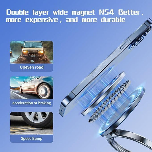 Vacuum Magnetic Phone Mount – Strong Grip, Hands-Free Driving